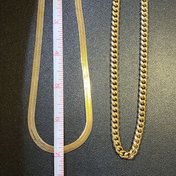 New Gold plated vintage yellow necklaces - Picture 4 of 5